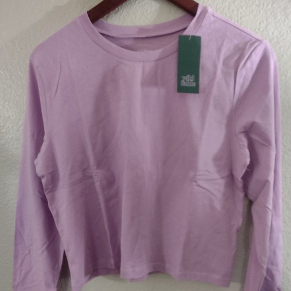 COPY - Wild Fable NWT Women's Cropped Long Sleeve T-Shirt in Lilac CHOOS… - Picture 1 of 9